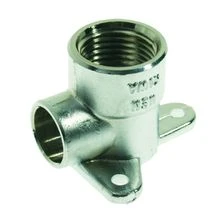 MUURPLAAT 1/2 F X 1/2 F chroom messing 11698