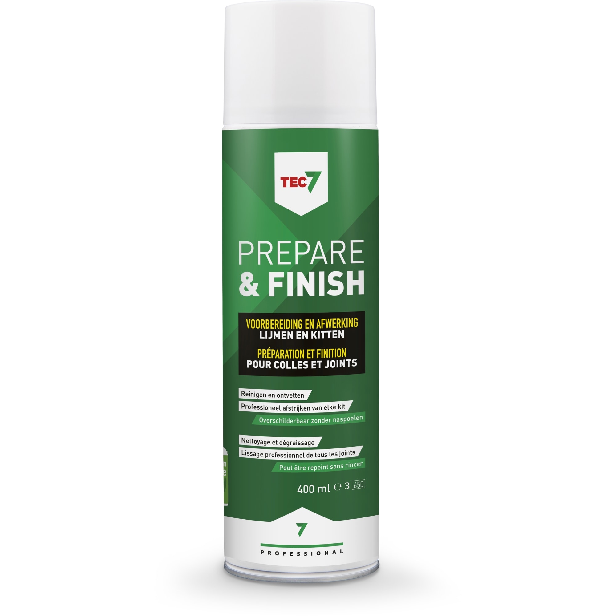 TEC 7 PREPARE & FINISH - voorbereiding & afwerking voor lijmen/kitten - aerosol 400ml 120050000