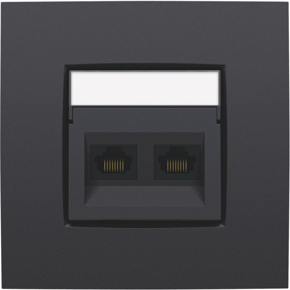 NIKO Centraalplaat 2x RJ45 STP cat.6