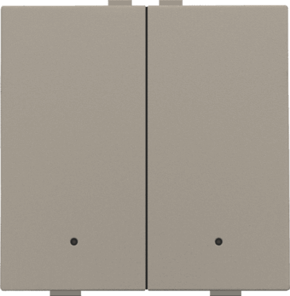 NIKO 2-voudige drukknop met leds en comfortsensoren