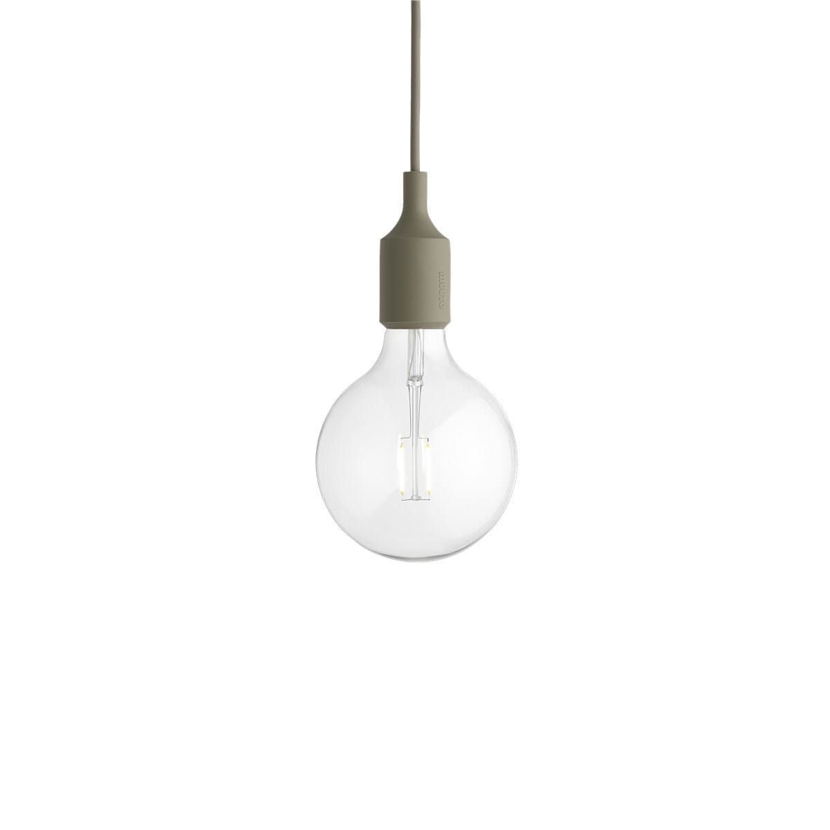 MUUTO E27 Pendant Lamp Olive inc lamp 2W 180lm 2500K 13353