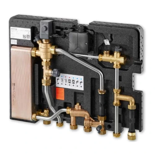 Oventrop Regudis W-HTE elektronisch woningstation - Vermogensbereik 2 - warmtewisselaar 18 l/min 1344031