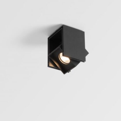 MODULAR Rektor Semi-Recessed Adjustable 54x46 1x LED 2700K Medium DE Black Structure 13610032