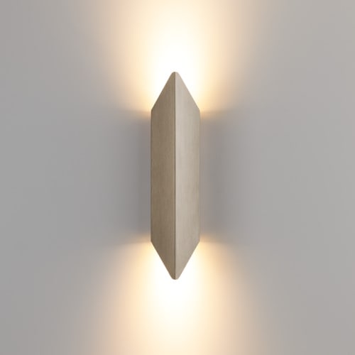 MODULAR Chival Wall Up/Down 292 2xLED WD Trailing Edge DI Silver Bronze Brushed Anodised 13760284