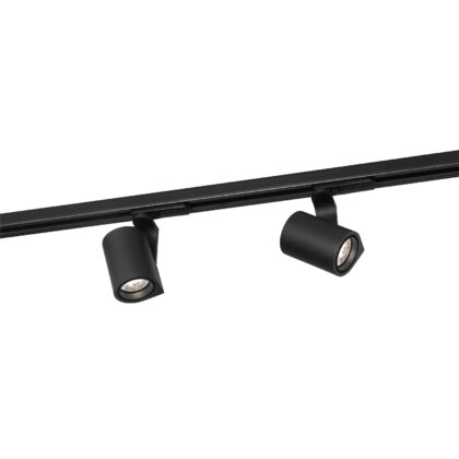 WEVER & DUCRE SQUBE ON TRACK 1.0 LED textuur zwart 2700K 144168B3