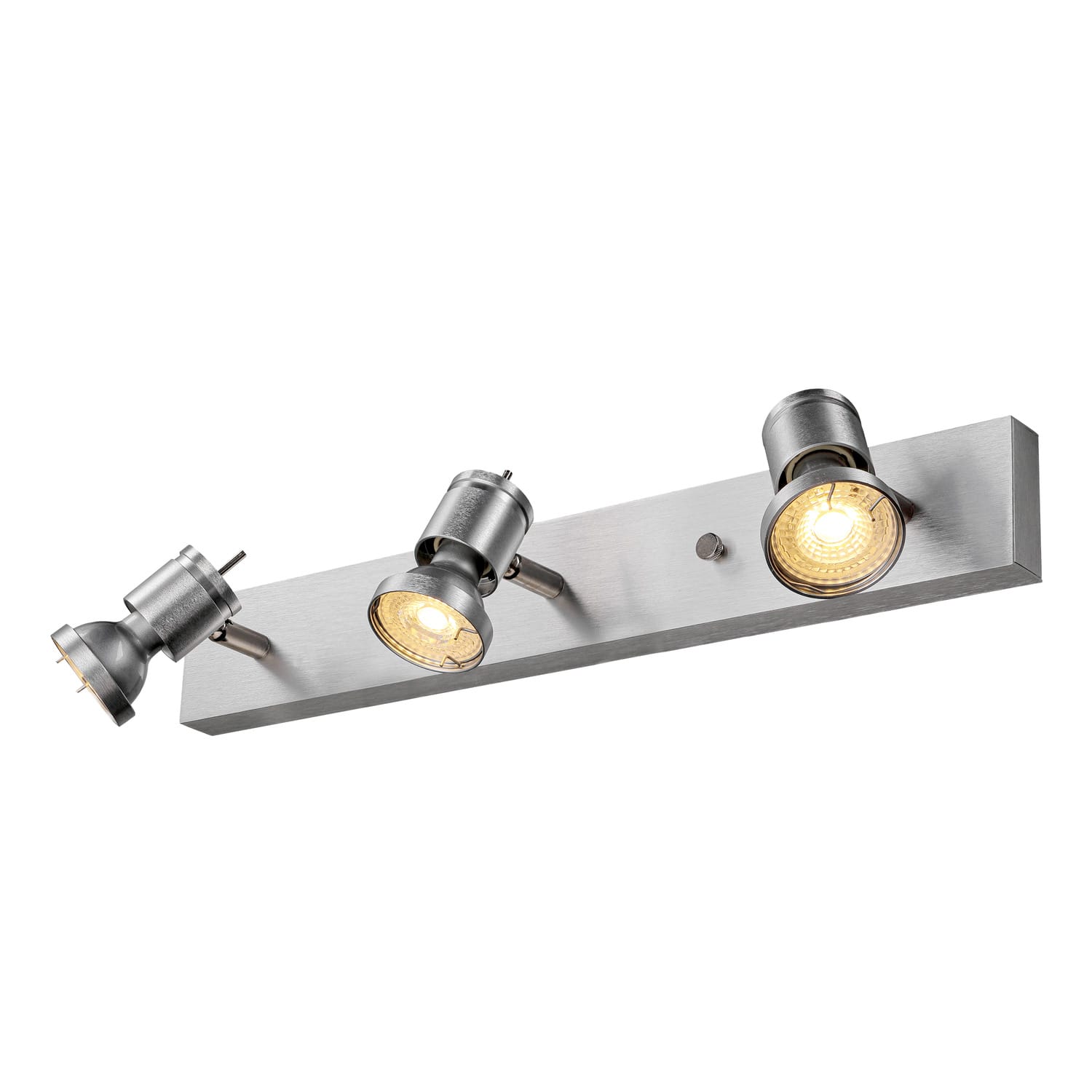 SLV Belgium Asto 3 wand/plafondopbouwspot GU10 3x50W alu geborsteld 147443
