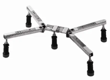 Mepa BW ECO douchepoten regelbaar 125-190 mm - 5-poot voor douchebak 150152