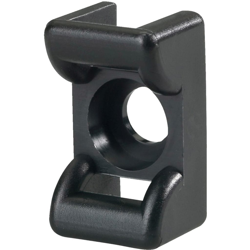 Hellermann Tyton Schroefzadel UV-zwart 18x12mm Ø 4