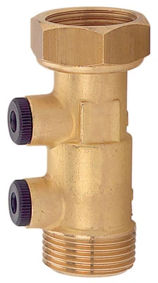 Watts WF 15 terugslagklep met wartelmoer MF 3/4 x 3/4 - messing - Belgaqua gekeurd 1524015