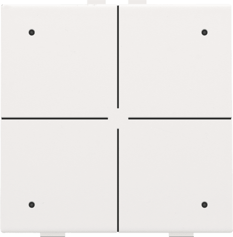 NIKO Viervoudige drukknop met leds en comfortsensoren 154-52204