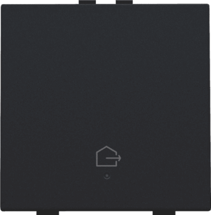 NIKO Enkelvoudige drukknop met led en comfortsensoren en symbool 161-52921