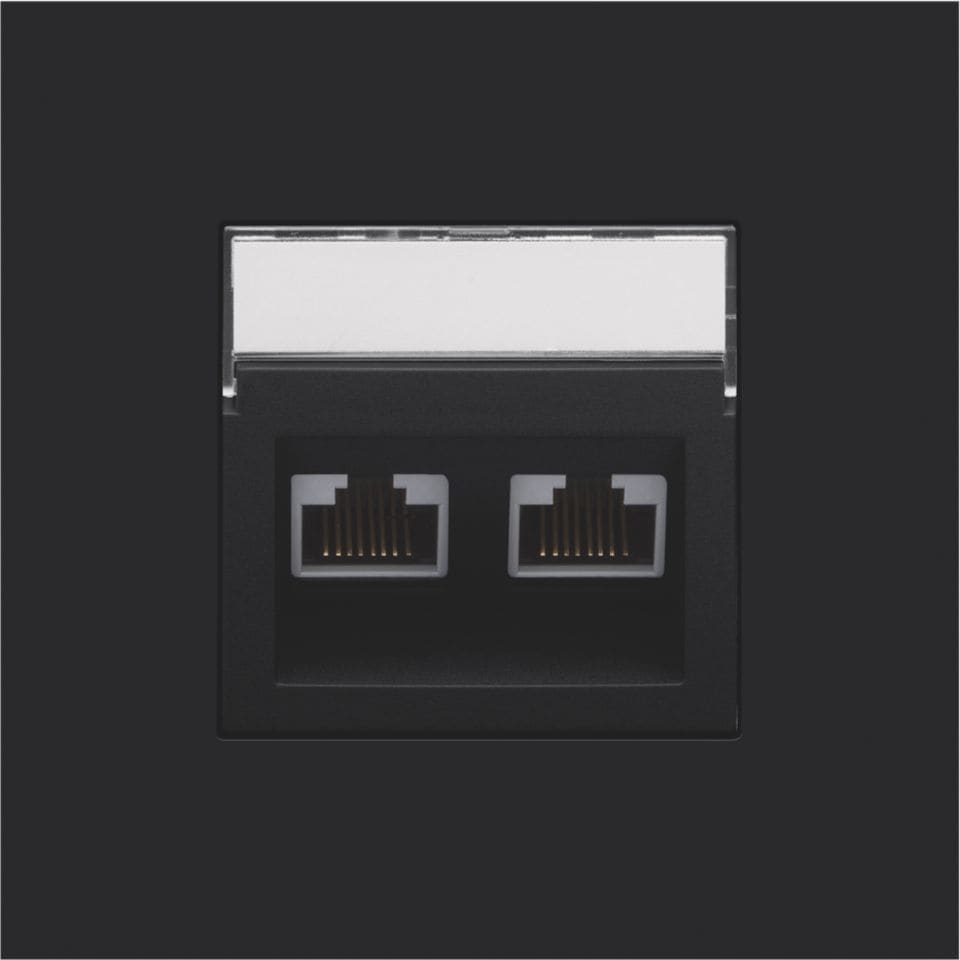 NIKO Centraalplaat 2x RJ45 STP cat.6