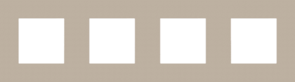 NIKO Afdekplaat (71mm) PURE 4-voudig horizontaal