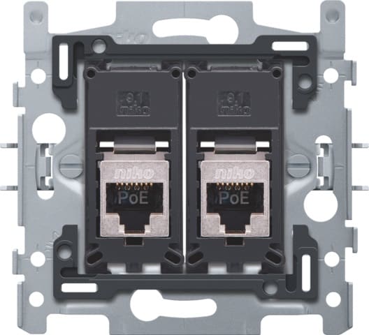 NIKO 2 rj45-aansluitingen stp cat6