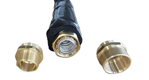 Sanutal WP aansluitset flexibel inox voorgeisoleerd 13mm (rollengte 50m) DN25 - voor Monobloc tot 6kW - prijs per rol 17.25.50