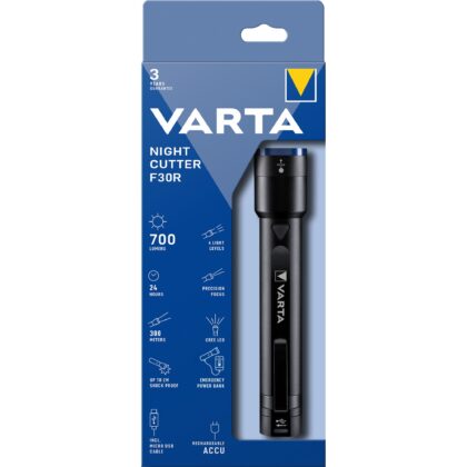 VARTA Zaklamp Night Cutter F30R 2600mAh Li-Ion