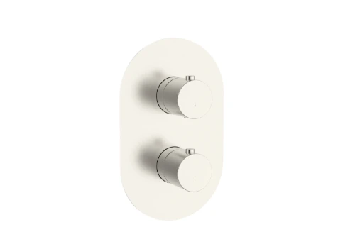 Vivo afwerkset voor muurinbouw douchethermostaat - Brushed Nickel PVD - geborsteld mat PVD 1952183