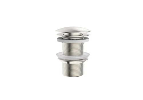 Vivo afvoerplug zonder overloop - click-clack - open plug - Brushed Nickel PVD - geborsteld mat PVD 1952190