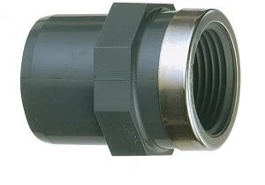 Nicoll PVC Druk inschuifpuntstuk MF 40 x 5/4 F - met versterkingsring 1RRM340E00