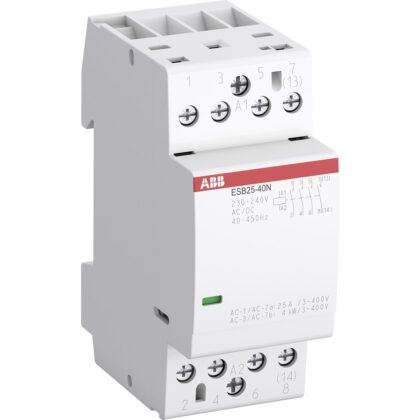 ABB Modulaire installatiemagneetschakelaar 4 NO contacten Spoelspanning: 24V AC/DC 1SAE231111R0140