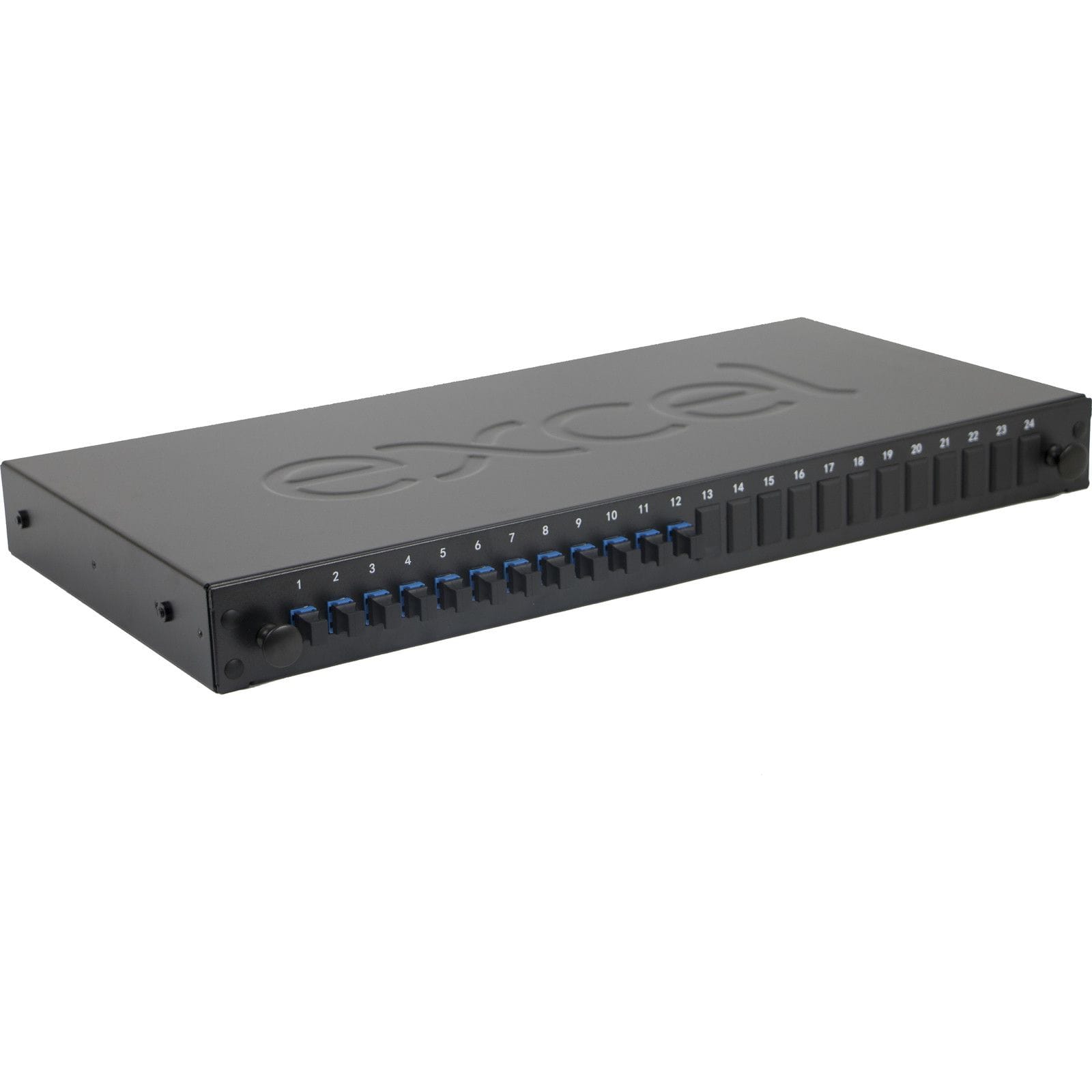 Excel Networking Solutions 24 Way Singlemode Fibre Optic Panel - 12 LC Duplex (24 Fibre) 200-474