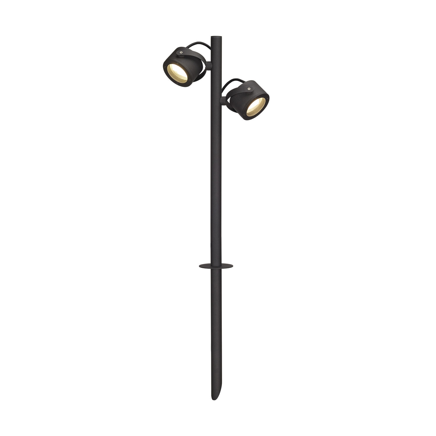 SLV Belgium Sitra 360 SL Spike tuinpaaltje met grondpin 2x9W Gx53 90° + kabel antraciet 231535