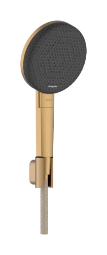 Hansgrohe Raindance Alive Select S douchehouder set 125 mm 3jet Ecosmart met Designflex textiel doucheslang 1600 mm - Brushed Bronze 24611140