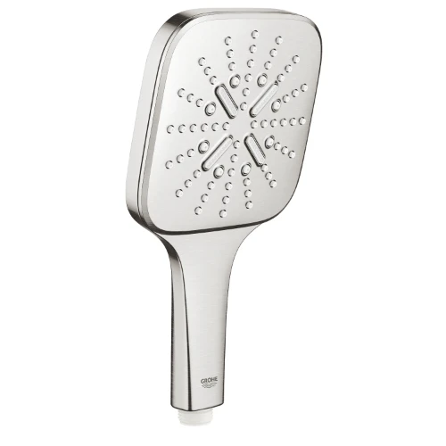 Grohe Rainshower SmartActive 130 handdouche cube 3 stralen - SuperSteel 26582DC0