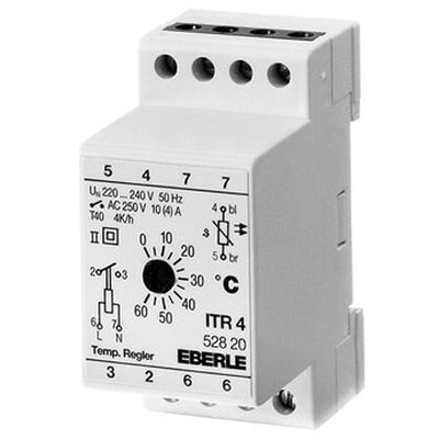 EBERLE Industriele thermostaat (voeler niet bijgeleverd) 230V 50HZ 0-60°C 1NO 10A 274