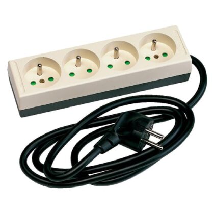 Vynckier (ABB) Tafelcontactdoos KIM 4 contacten zwart 16A met kabel voor werkplekken 2CDB720006R0000