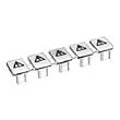 Vynckier (ABB) Isolatiestrip voor 5 stiften/vorken geel 2CDB806001R0051
