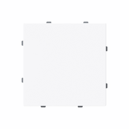 ABB Centraalplaat Blindkap met Montageplaat studio wit - Busch-art linear 2CKA001710A4215