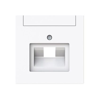 ABB Centraalplaat Data aansluiting simple studio wit - Busch-art linear 2CKA001710A4223