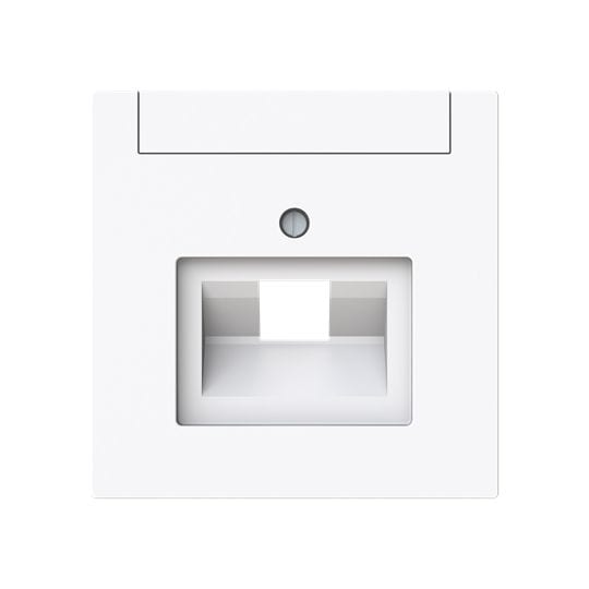 ABB Centraalplaat Data aansluiting simple studio wit - Busch-art linear 2CKA001710A4223