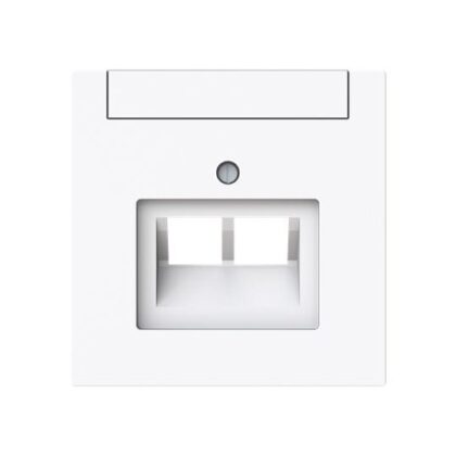 ABB Centraalplaat Data aansluiting 2-voudig studio wit - Busch-art linear 2CKA001710A4231