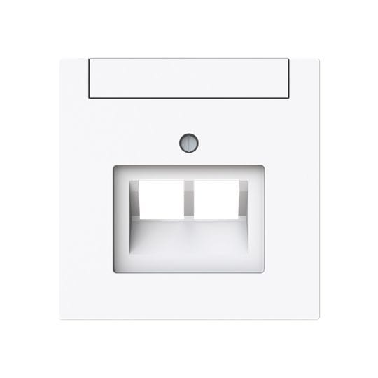 ABB Centraalplaat Data aansluiting 2-voudig studio wit - Busch-art linear 2CKA001710A4231