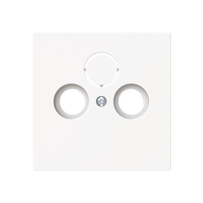 ABB Centraalplaat TV / Radio / SAT 3 voudig studio wit mat - Busch-art linear 2CKA001724A4437