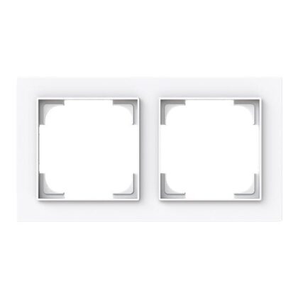 ABB Afdekraam 2-voudig studio wit - Busch-art linear 2CKA001754A4849