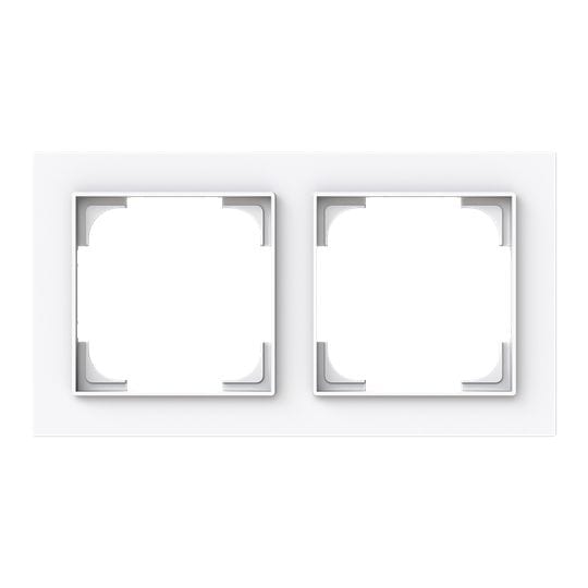 ABB Afdekraam 2-voudig studio wit - Busch-art linear 2CKA001754A4849