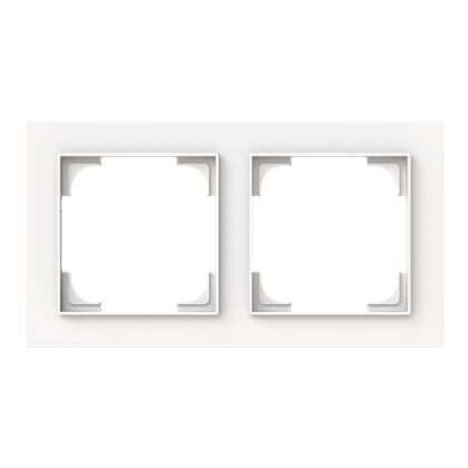 ABB Afdekraam 2-voudig studio wit mat - Busch-art linear 2CKA001754A4850