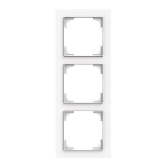 ABB Afdekraam 3-voudig studio wit mat - Busch-art linear 2CKA001754A4858