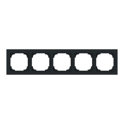 ABB Afdekraam 5-voudig mat zwart - Busch-art linear 2CKA001754A4876