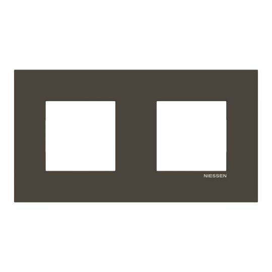 ABB Afdekplaat 2-voudig Antraciet centerafstand 71 mm - Zenit 2CLA227200Z1801