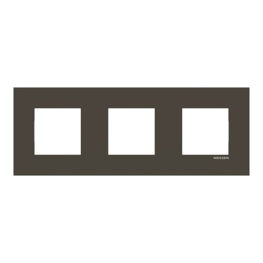 ABB Afdekplaat 3-voudig Antraciet centerafstand 71 mm - Zenit 2CLA227300Z1801