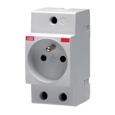 ABB Wandcontactdoos M1174 modulair 10/16A met penaarde voor Franse standaard 2CSM110000R0711