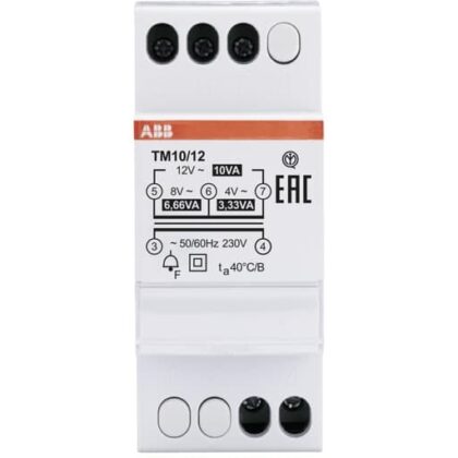 ABB Modulaire beltransformator TM 10/12 4-8-12V 10 VA Fail-Safe SELV 2CSM228715R0802