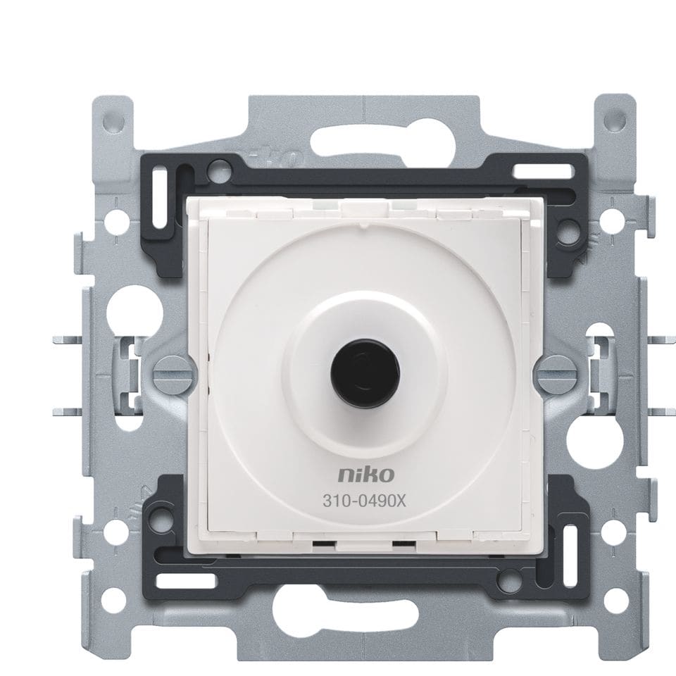 NIKO Sokkel Led draaiknopdimmer 4-200 w klauwbevestiging 310-04900