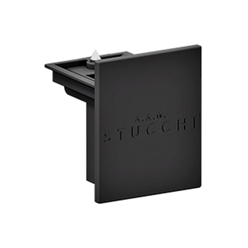 PIL OneTrack Eindkap met schroef zwart 310614