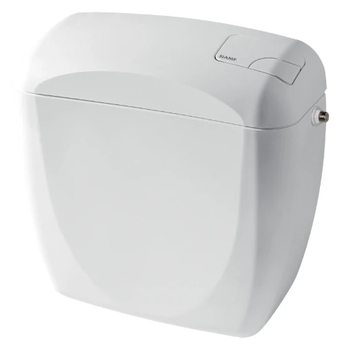 Siamp Rondo spoelreservoir - wit - kunststof met duotoets 315010-010