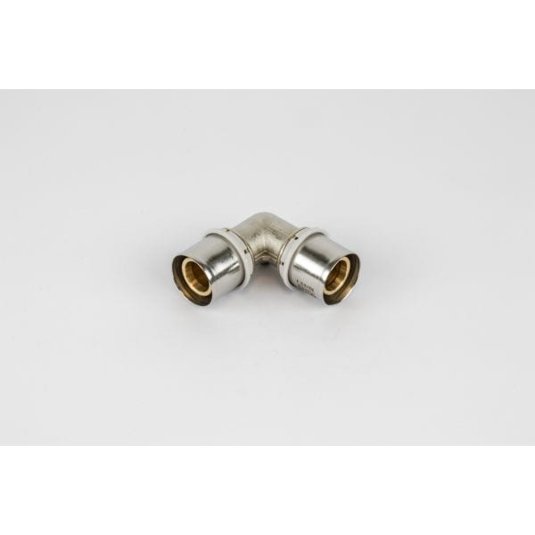 BEGETUBE Dubbele haakse Alpex perskoppeling - Ø32x3mm x 32x3mm FF - messing - hoek 90° 318006666